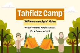 Cetak Generasi Pecinta Qur’an, SMP Muhammadiyah 1 Klaten Adakan Tahfidz Camp