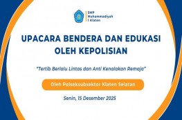 Upacara Bendera dan Edukasi oleh Kepolisian: Edukasi Tertib Lalu Lintas dan Anti Kenakalan Remaja