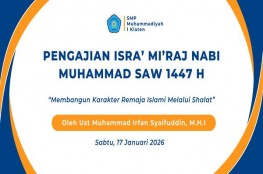 Peringati Isra’ Mi’raj 1447 H, SMP Muhammadiyah Gelar Pengajian