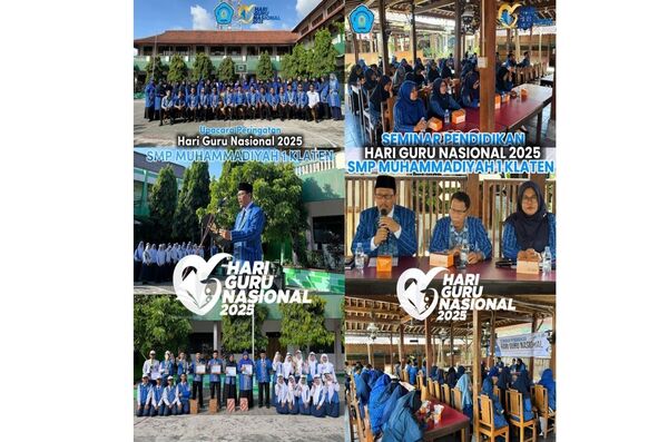 Peringatan Hari Guru Nasional 2025 di SMP Muhammadiyah 1 Klaten